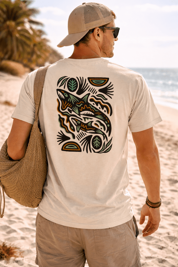 T-Shirt "Wale im Ozean"