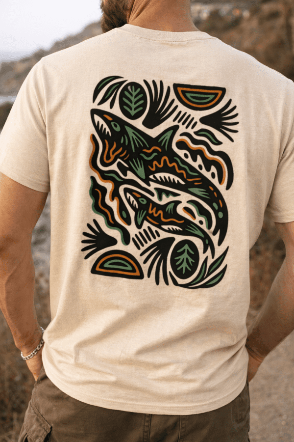 T-Shirt "Wale im Ozean"