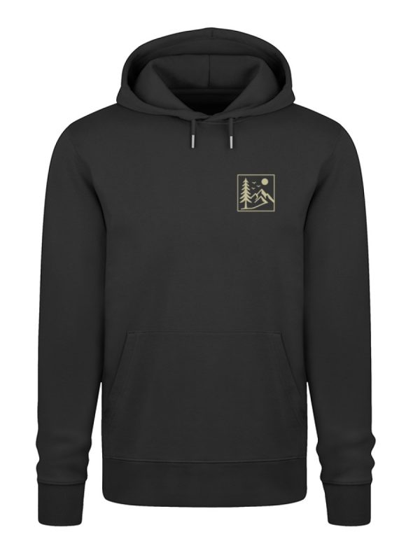 DRGT489F3A_STSU177-16 Herren Hoodie Bäume Wald - Unisex Organic Hoodie 2.0 ST/ST-16