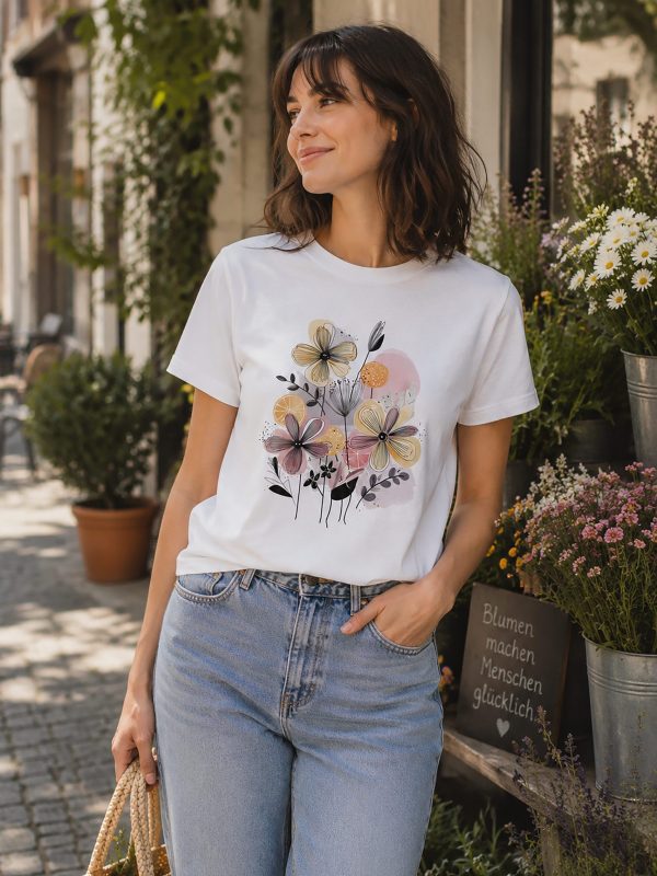 Damen-TShirt-Blumen-Muser2 „Blumenzauber“