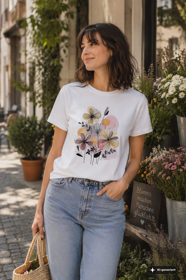 Damen-TShirt-Blumen-Muser2 „Blumenzauber“