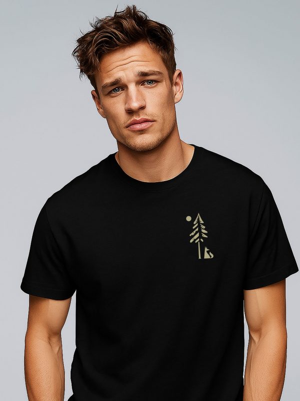 Herren T-Shirt Fuchs im Wald2 tshirt mit fuchs motiv