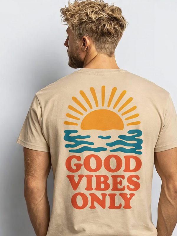 Herren T-Shirt „Good Vibes Only“ – Dein Summer-Statement