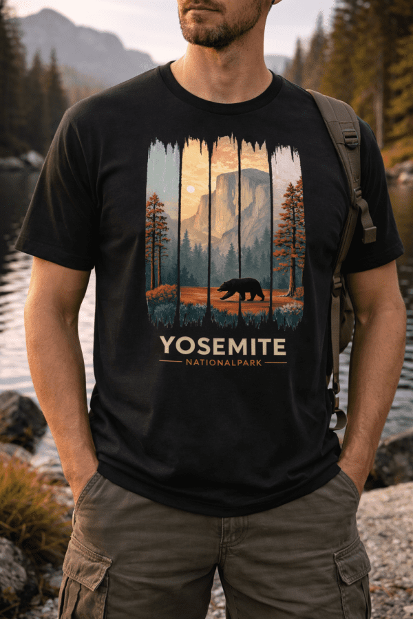 Herren T-Shirt Yosemite T-Shirt „Yosemite Bear“