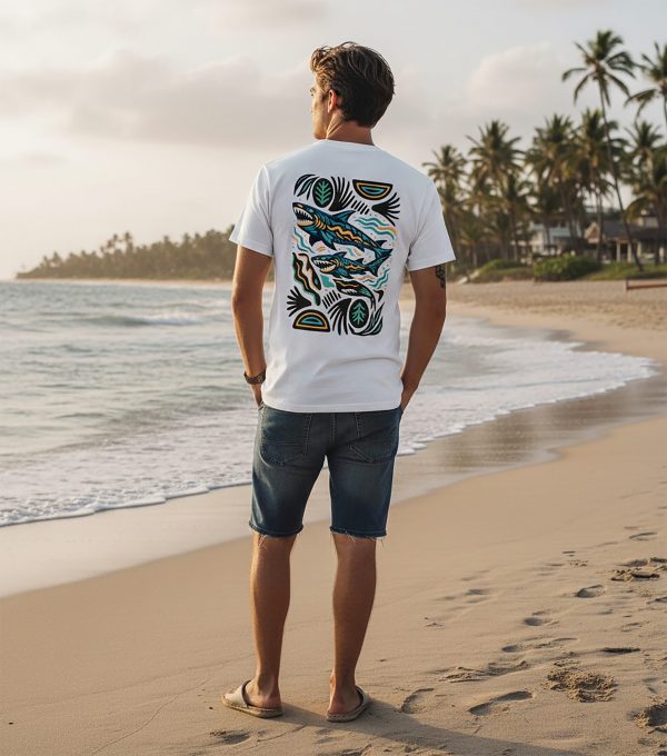 T-Shirt Retro Hai T-Shirt „Ocean Retro“