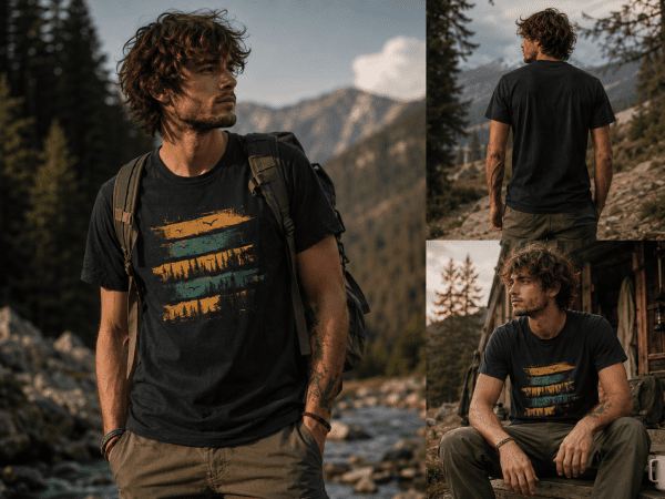 T-Shirt "Wald Silhouette"