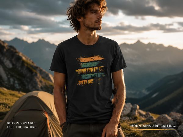 T-Shirt "Wald Silhouette"