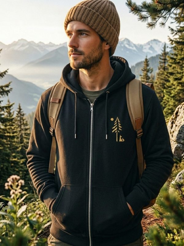 Zip-Hoodie „Minimalist Fox“