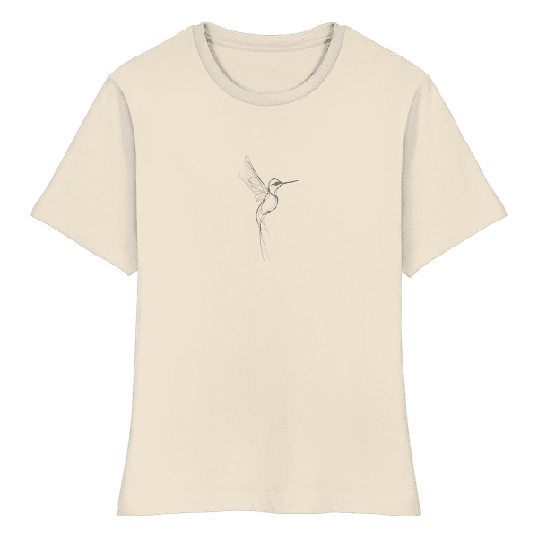 front-fitted-ladies-organic-shirt-natural-raw-766-bc11-1000x.png T-Shirt „Hummingbird“
