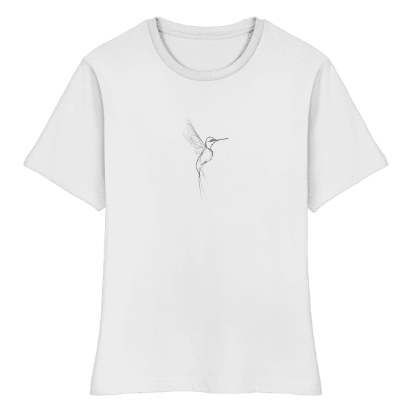 front-fitted-ladies-organic-shirt-white-766-bc11-1000x.png T-Shirt „Hummingbird“