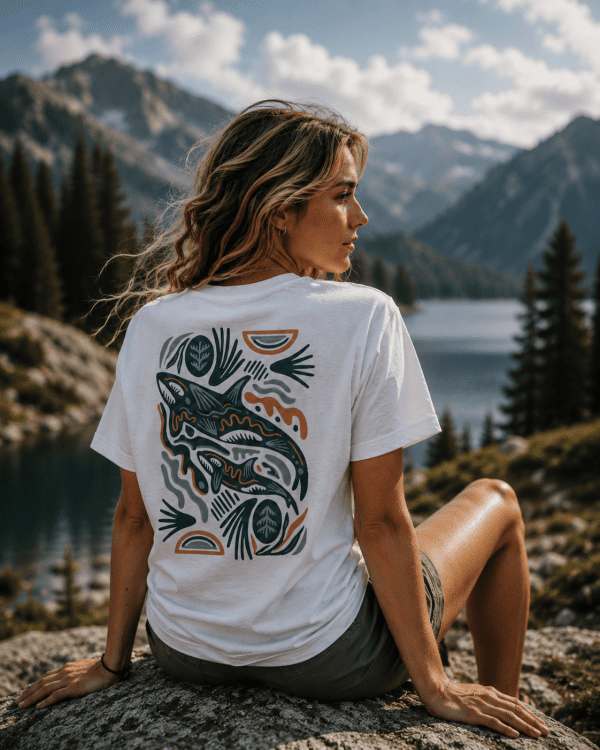 T-Shirt „Deep Sea Abstract“
