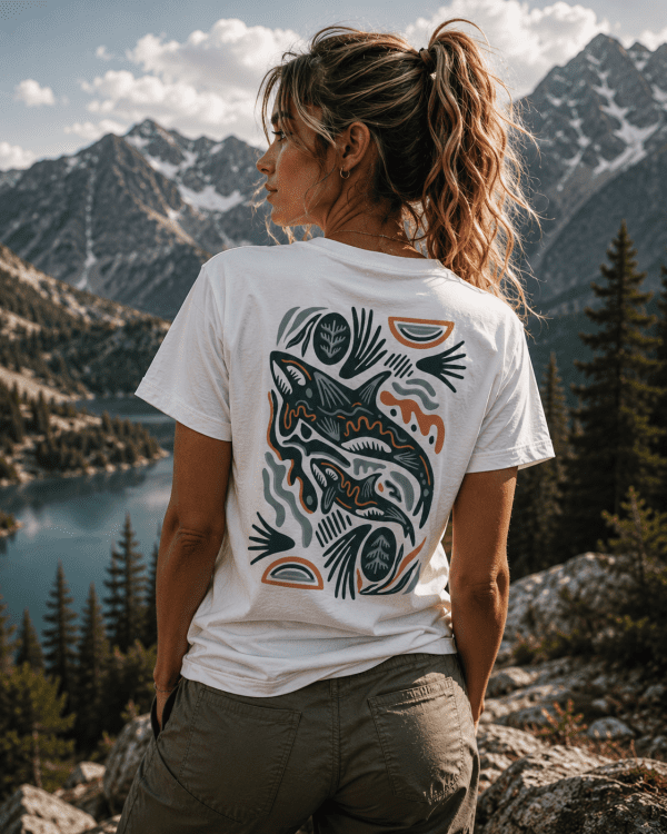 T-Shirt „Deep Sea Abstract“