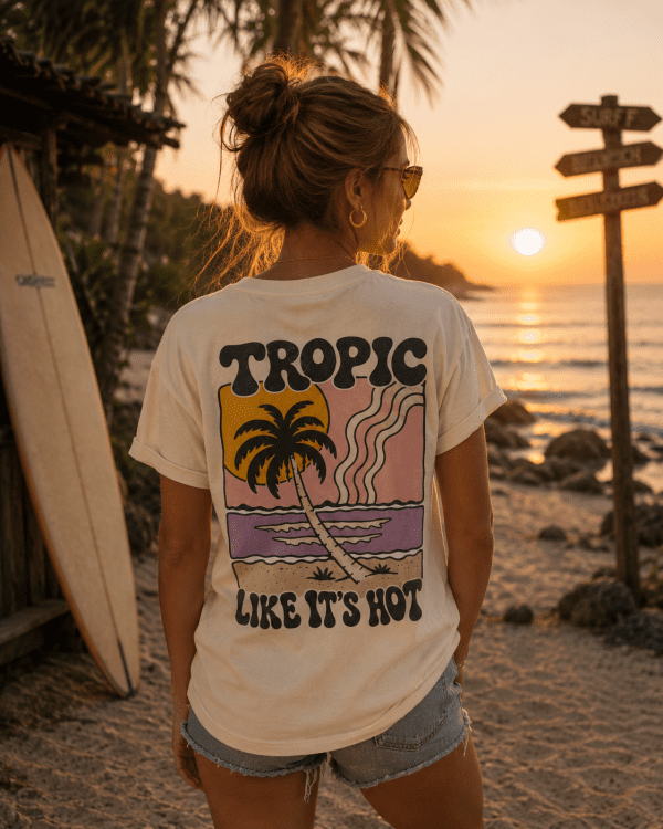 Damen T-Shirt Tropic like6 T-Shirt „Tropic Like It's Hot“