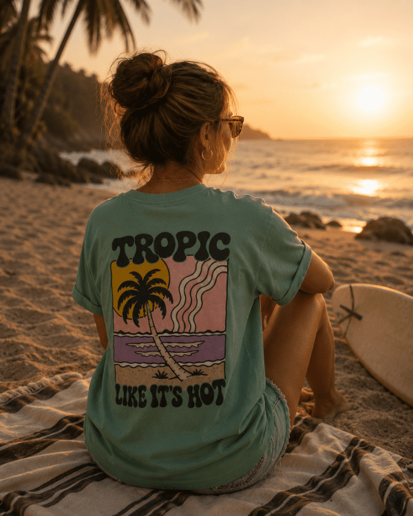 Damen T-Shirt Tropic like7 T-Shirt „Tropic Like It's Hot“
