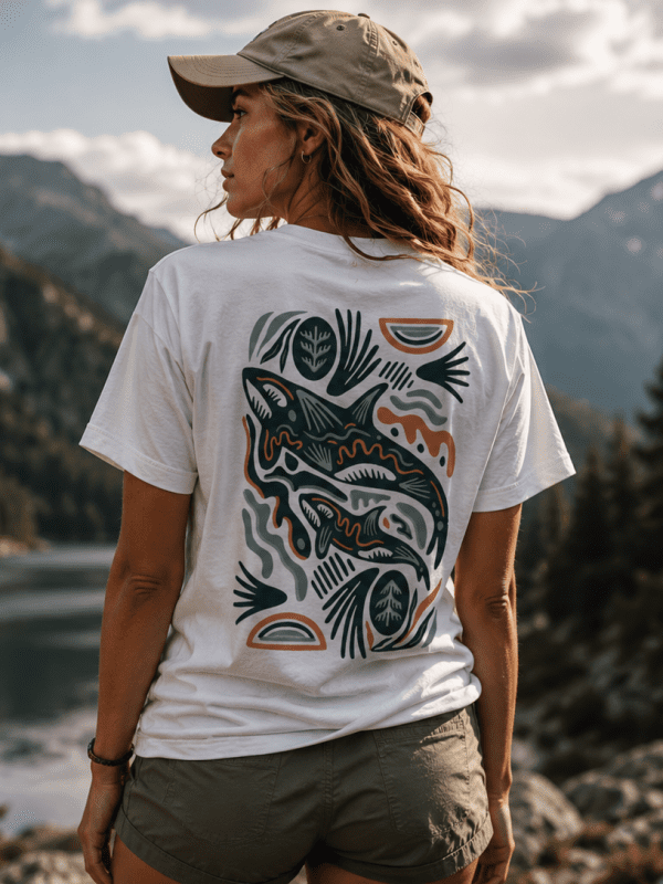 T-Shirt „Deep Sea Abstract“