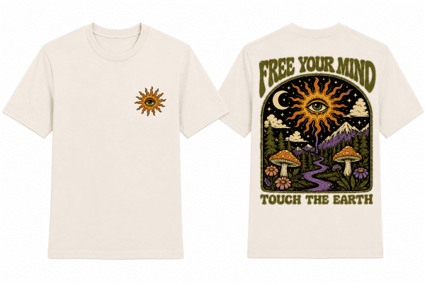 free your mind_vintage T-shirt „Free Your Mind“
