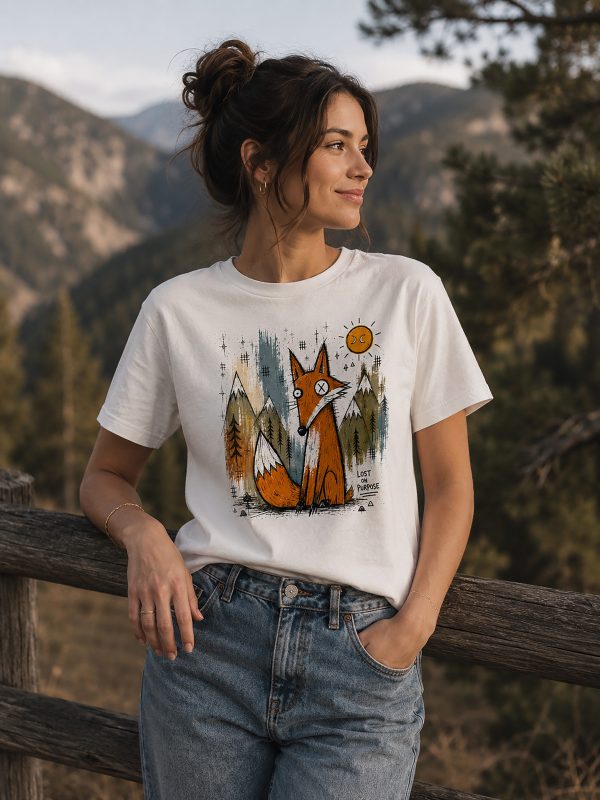 Damen-TShirt-Fuchs-Lost-Muser2 "Lost on Purpose"