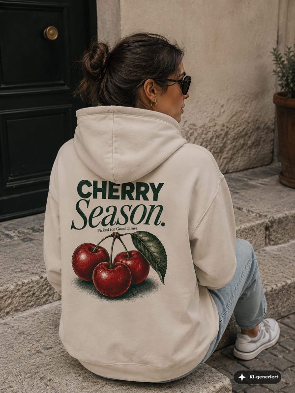 Damen-Hoodie-Kirsche4 "Cherry Season"