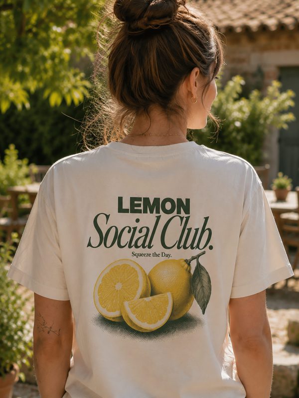 Damen-T-Shirt-Zitrone10 „Lemon Social Club“