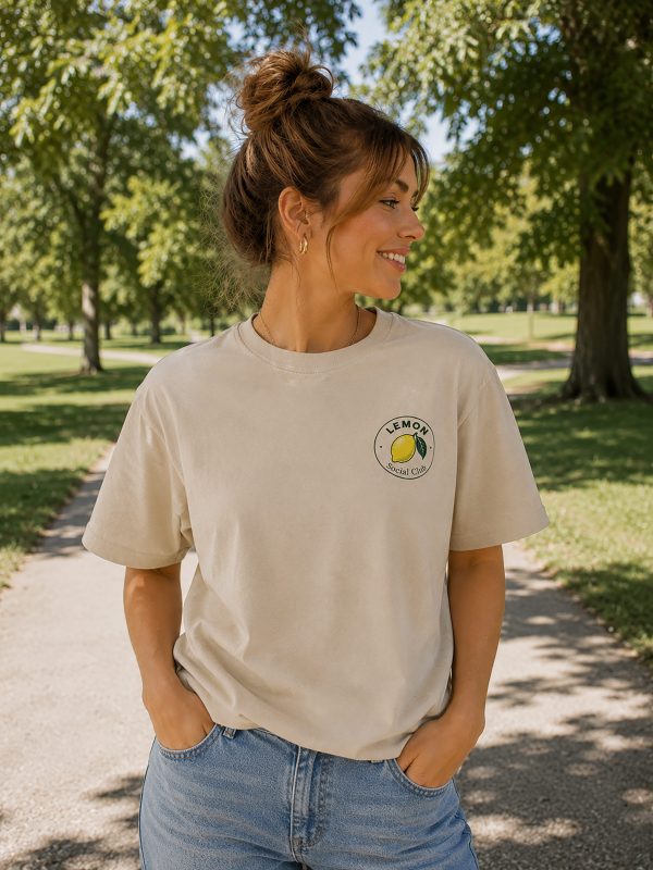 Damen-T-Shirt-Zitrone3 „Lemon Social Club“