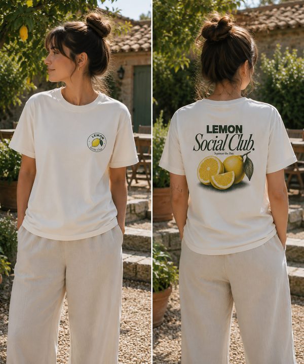 Damen-T-Shirt-Zitrone9 „Lemon Social Club“
