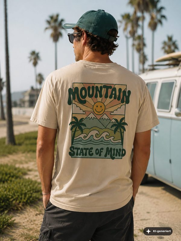 Herren-T-Shirt-Mountain-State5 „Mountain State of Mind“