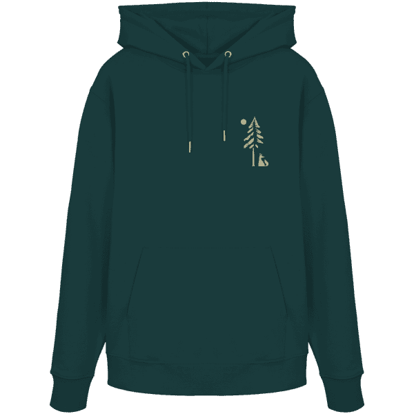 front-organic-hoodie-glazed-green-370-29ea-1000x.png "Fuchs im Wald"